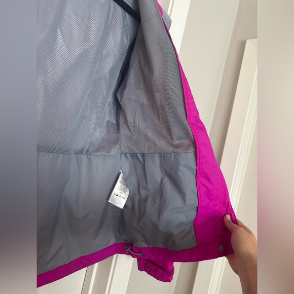 Columbia Women’s Arcadia II Rain Jacket - Hot Pink & Light Grey - Size Small - Picture 12 of 12